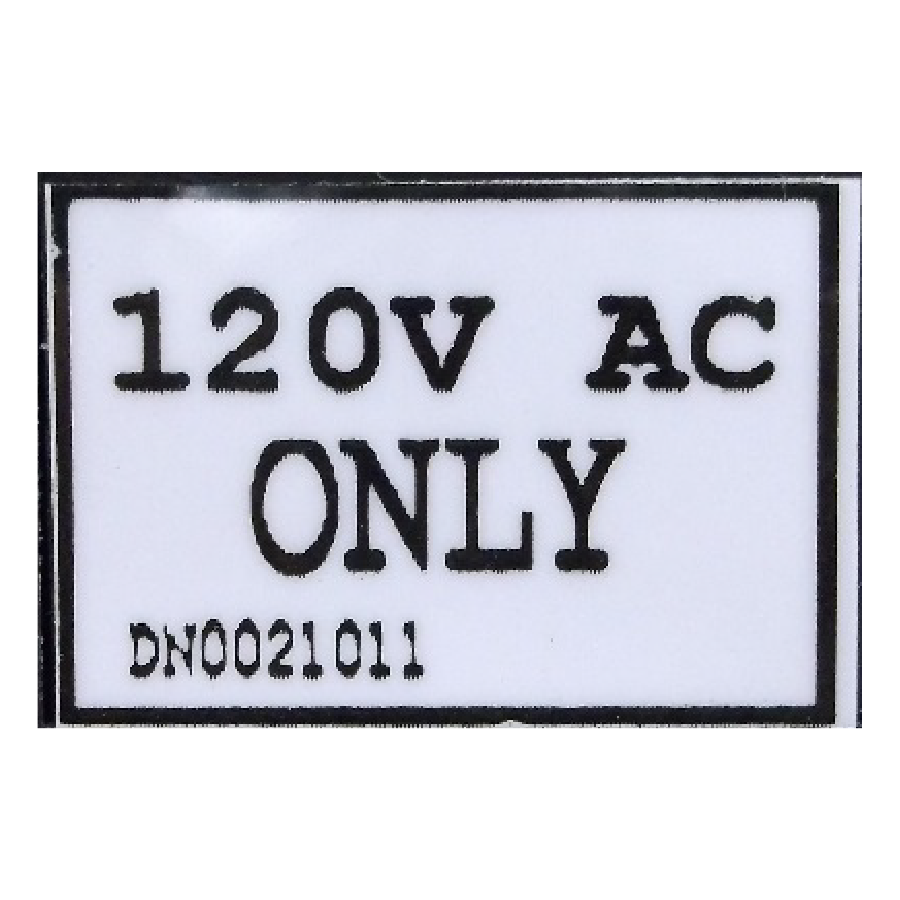 DN0021011 | CALCOMANÍA SOLO 120 V CA