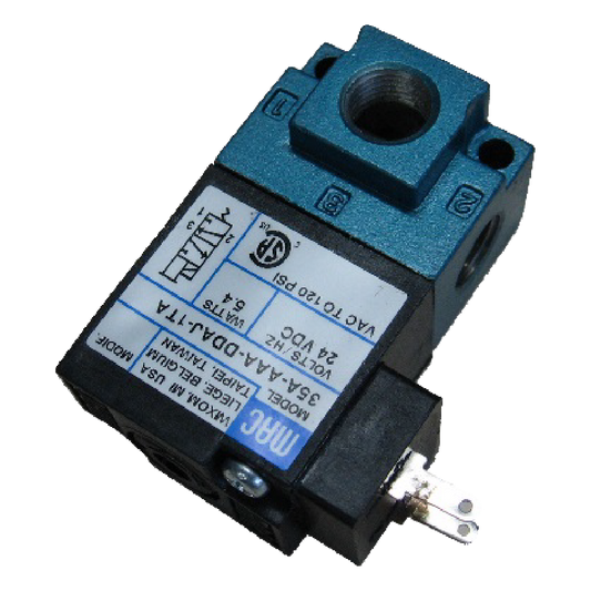 7705748 | VÁLVULA 24 VCC 1/8 NPT 3 VÍAS ASISTIDA POR AIRE