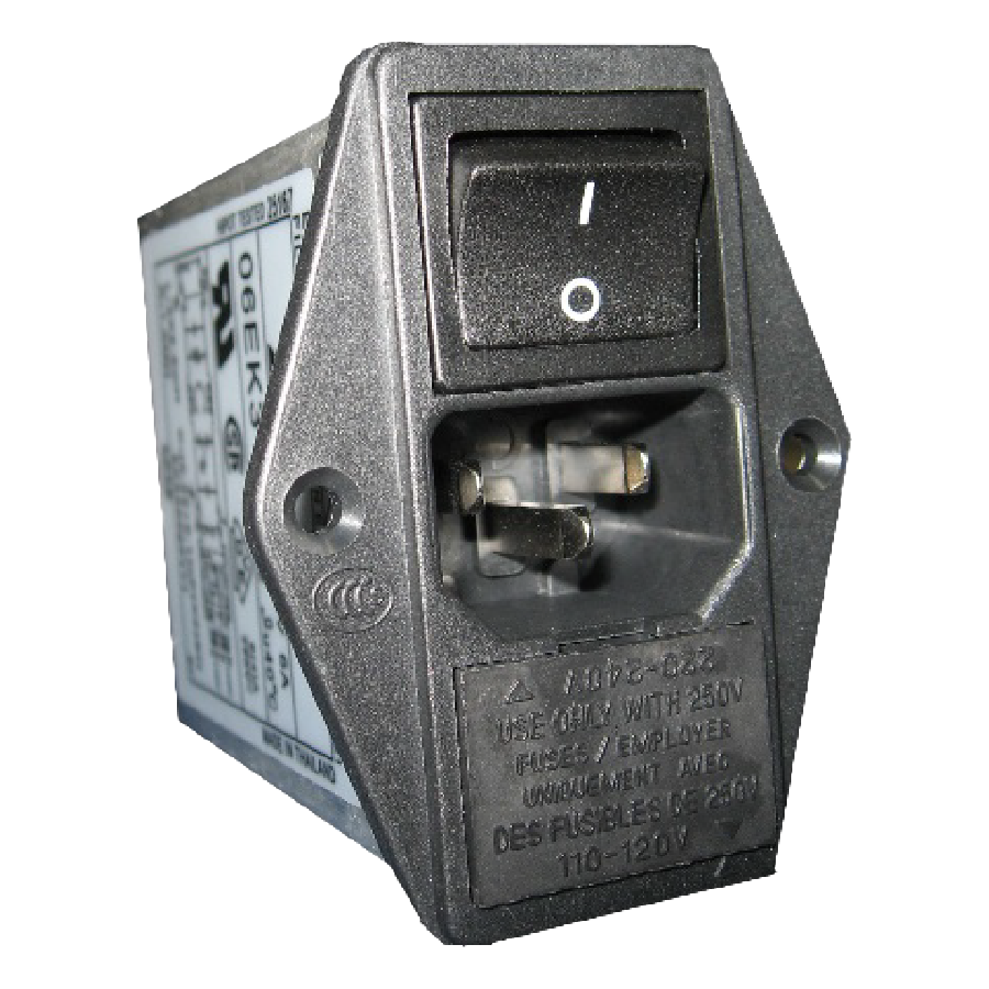 9031285SP | CNCTR PWR IEC 6A FILTR 2 FUSIBLES (FUSIBLES NO INCLUIDOS)