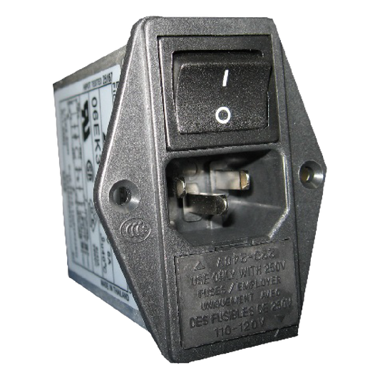9031285SP | CNCTR PWR IEC 6A FILTR 2 FUSIBLES (FUSIBLES NO INCLUIDOS)