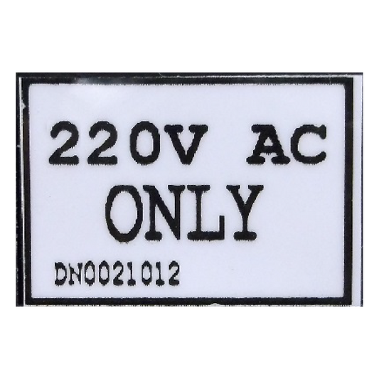 DN0021012 | CALCOMANÍA SOLO 220 V CA